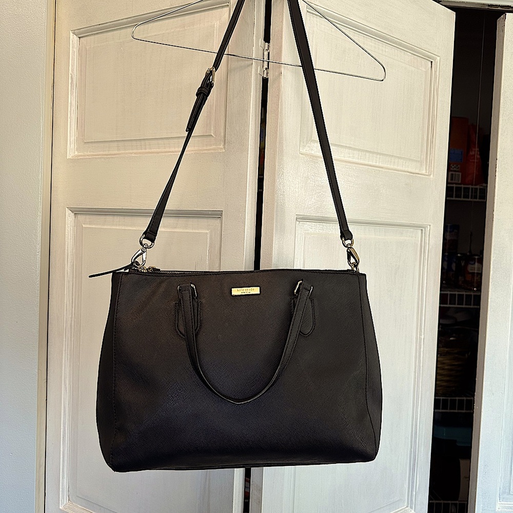 Kate Spade black crossbody leather bag